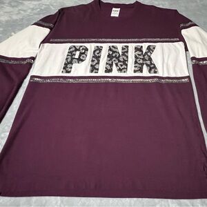 PINK Victoria's Secret Maroon Top